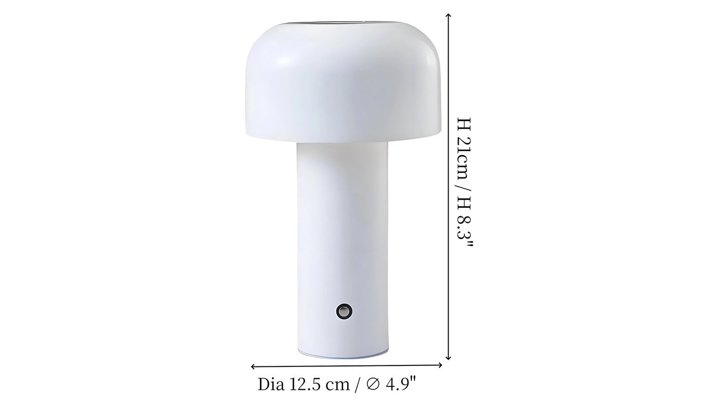 Medidas de la lámpara: 21 cm de alto y 12,5 cm de diámetro