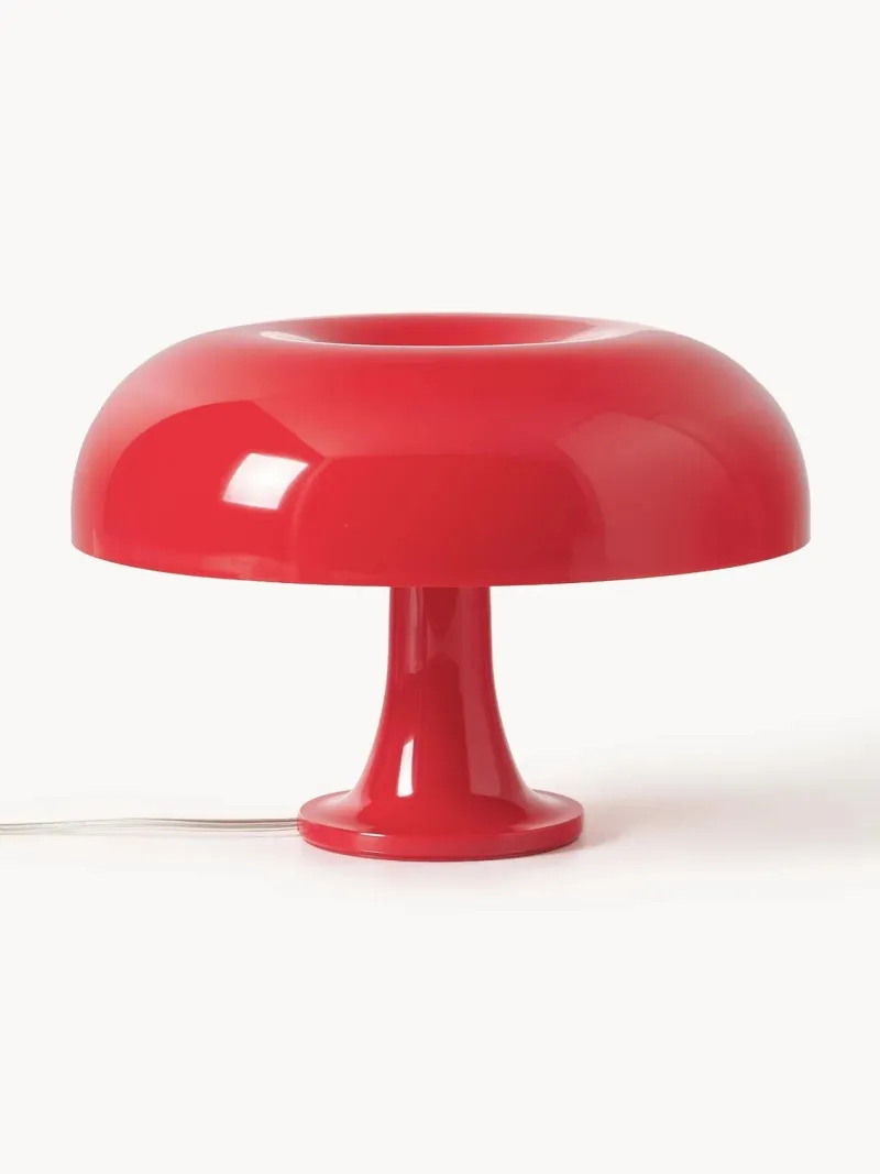 Lámpara de mesa seta de acrílico brillante - Rojo