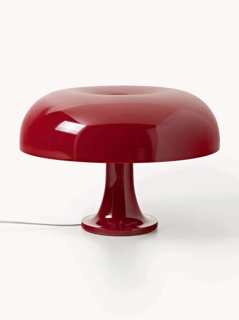 Lámpara de mesa seta de acrílico brillante - Burdeos