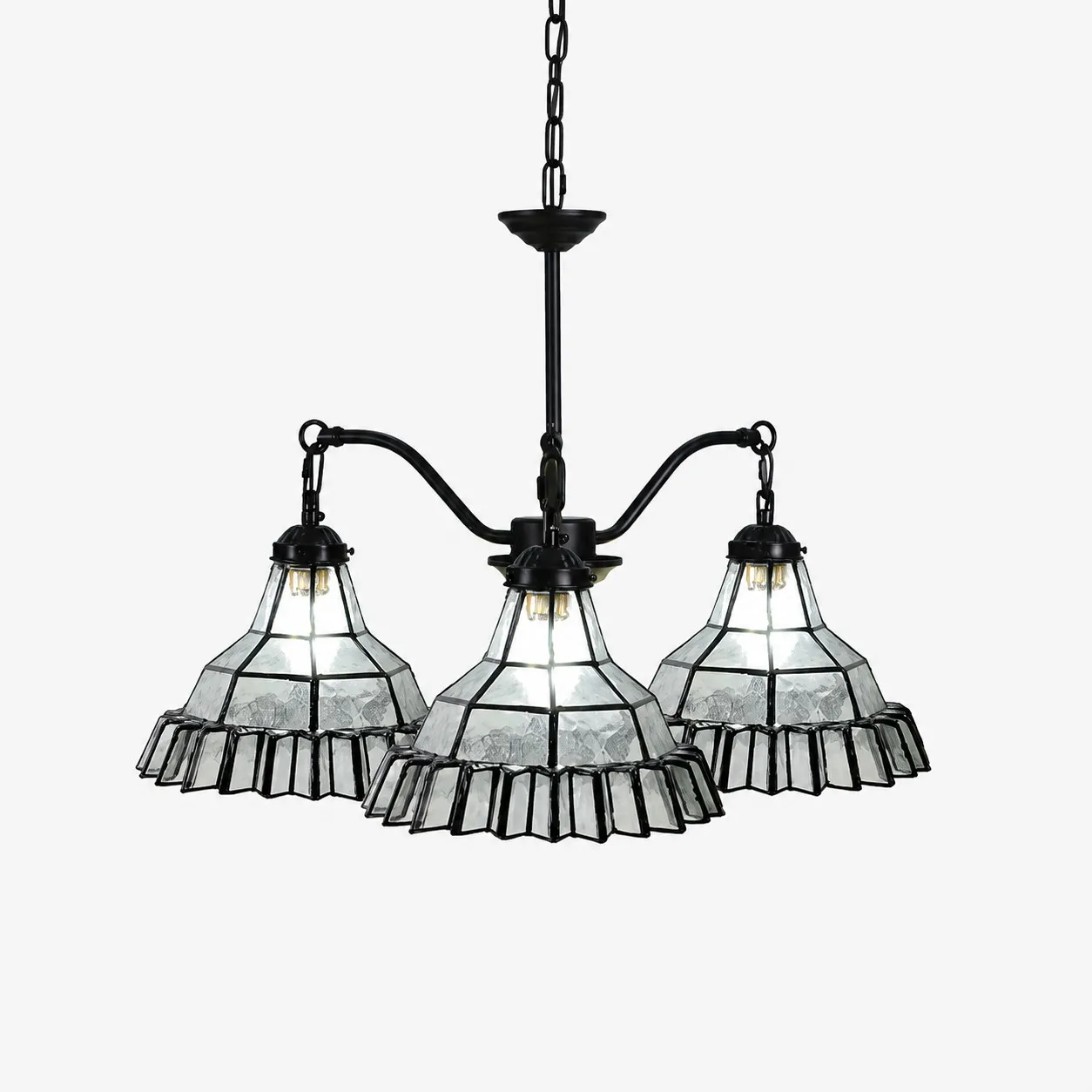 Vintage Stained Glass Pendant Light 1