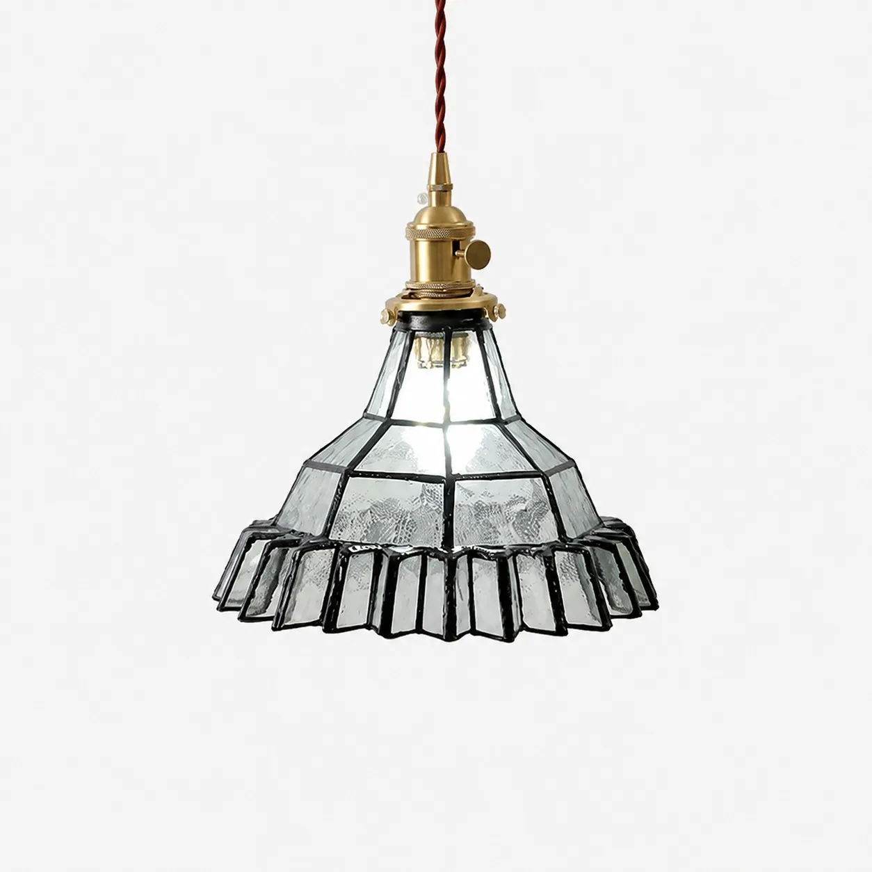 Vintage Stained Glass Pendant Light 5