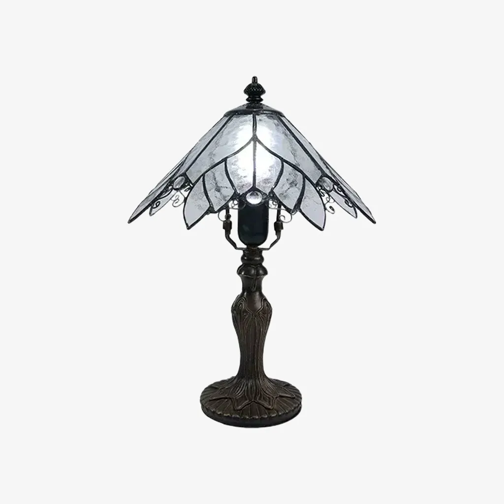 Vintage Tiffany stained glass table lamp