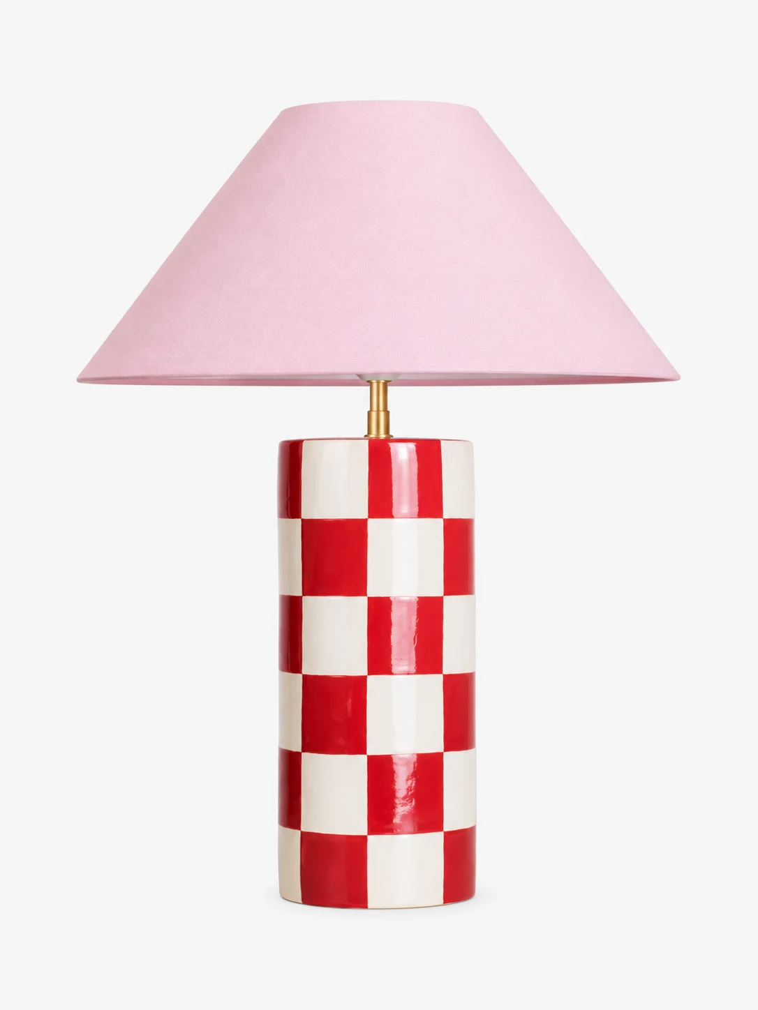 Geometric ceramic table lamp