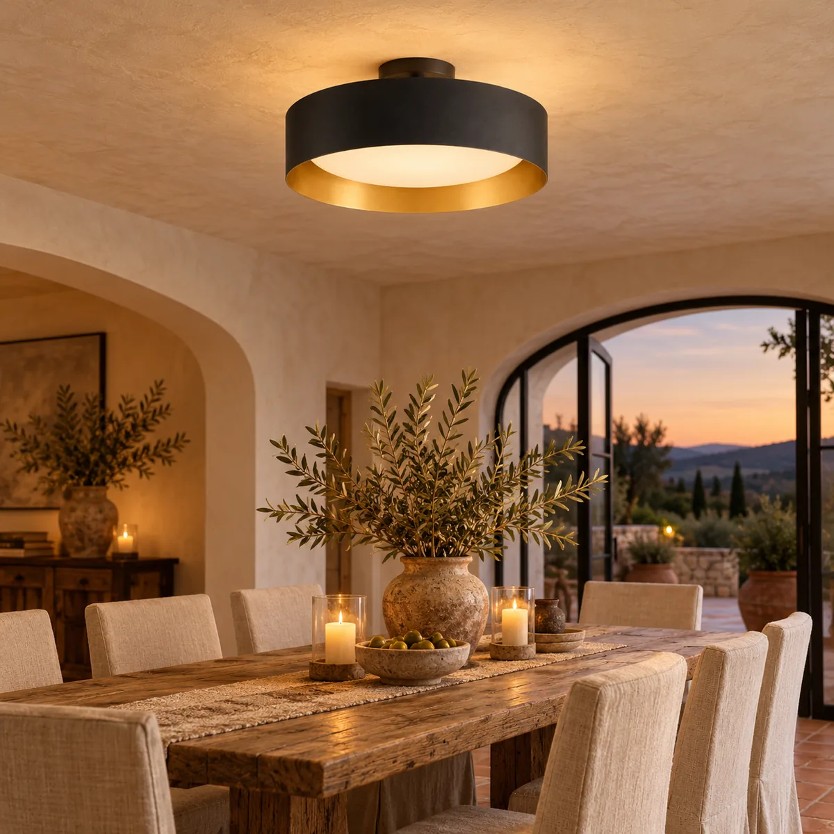 Soft Ceiling Drum without a Dropping Pendant