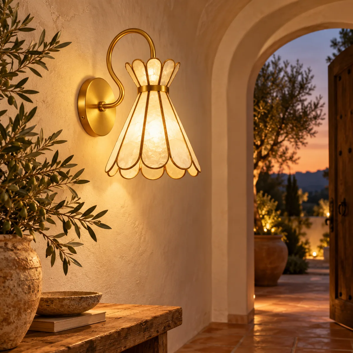 Shell Shade That Becomes the Light After Dark