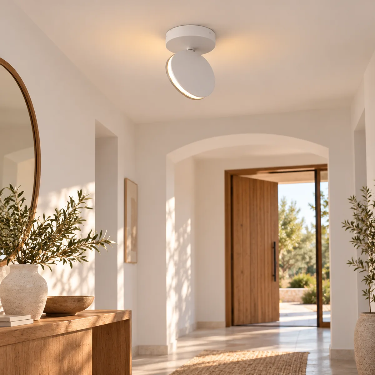 Sealed Disc Light for a Wall or a Ceiling