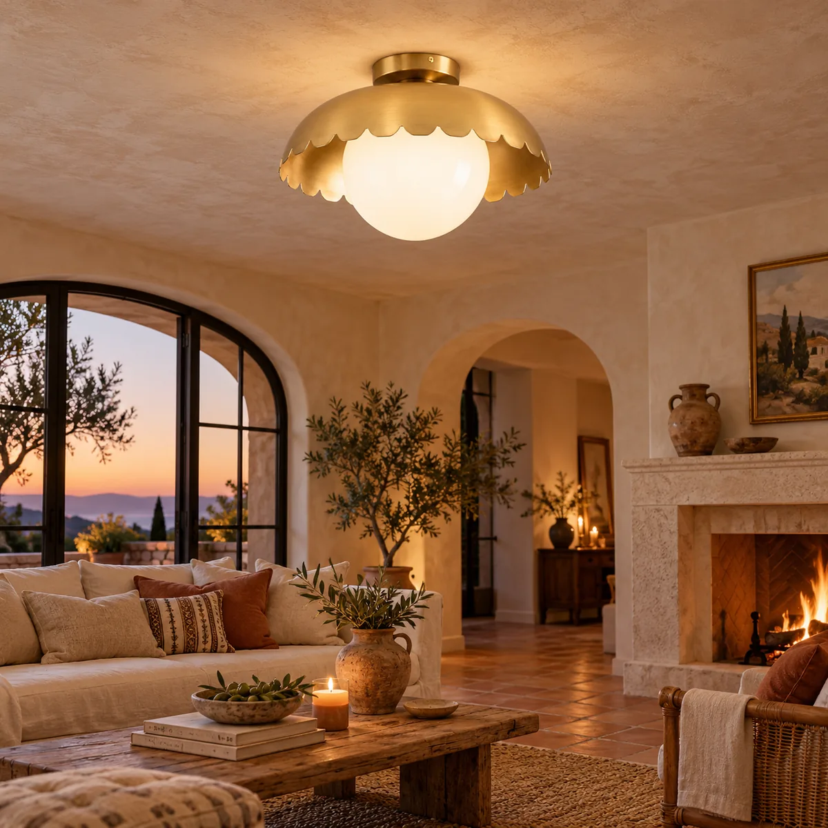 The Scalloped Edge Keeps the Globe from Looking Plain