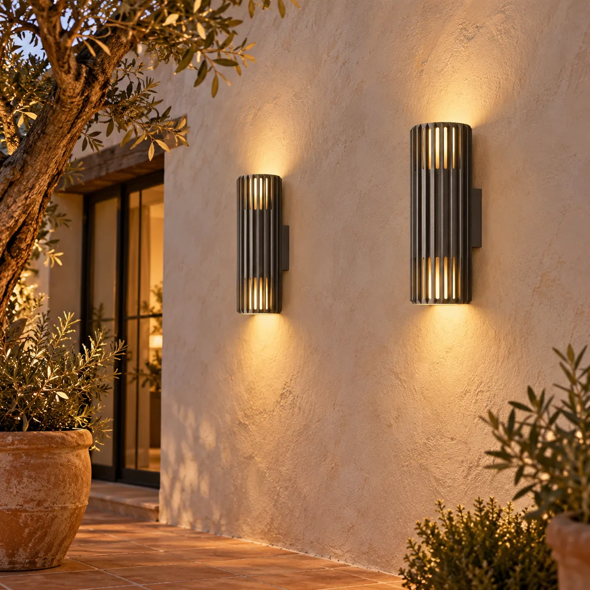 The Open Base Puts Light on the Wall Below