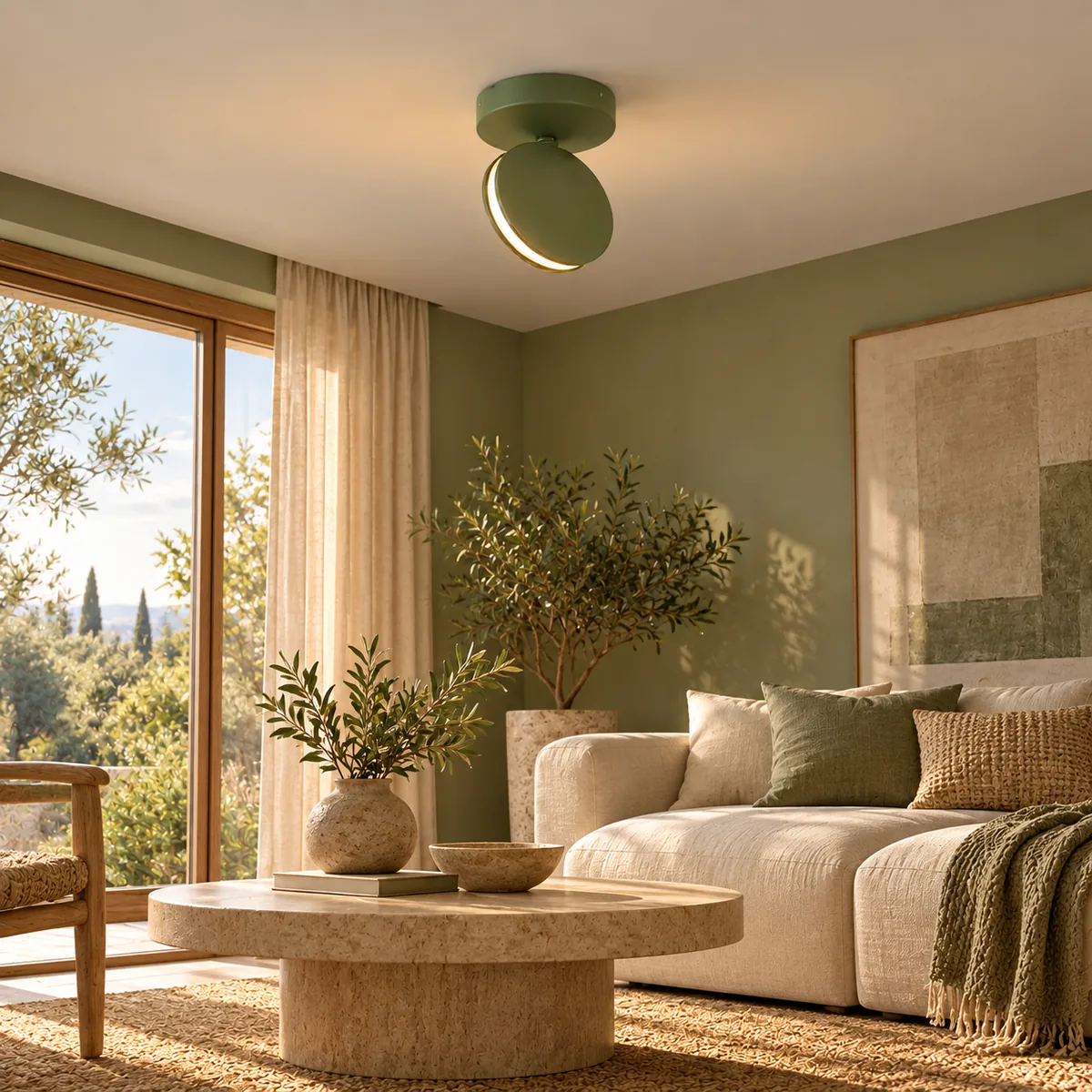 Sealed Disc Light for a Wall or a Ceiling