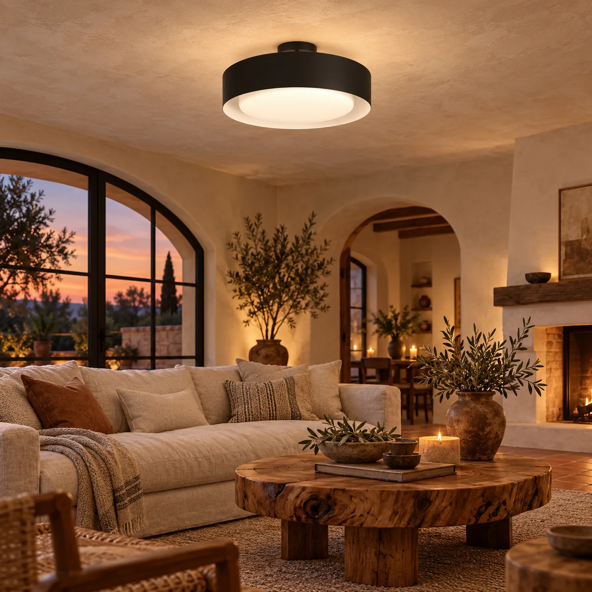 Soft Ceiling Drum without a Dropping Pendant