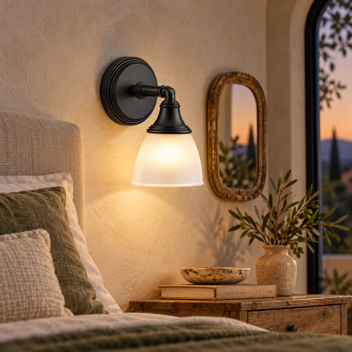 The Shade Is a Bell and the Arm Holds It Off the Wall