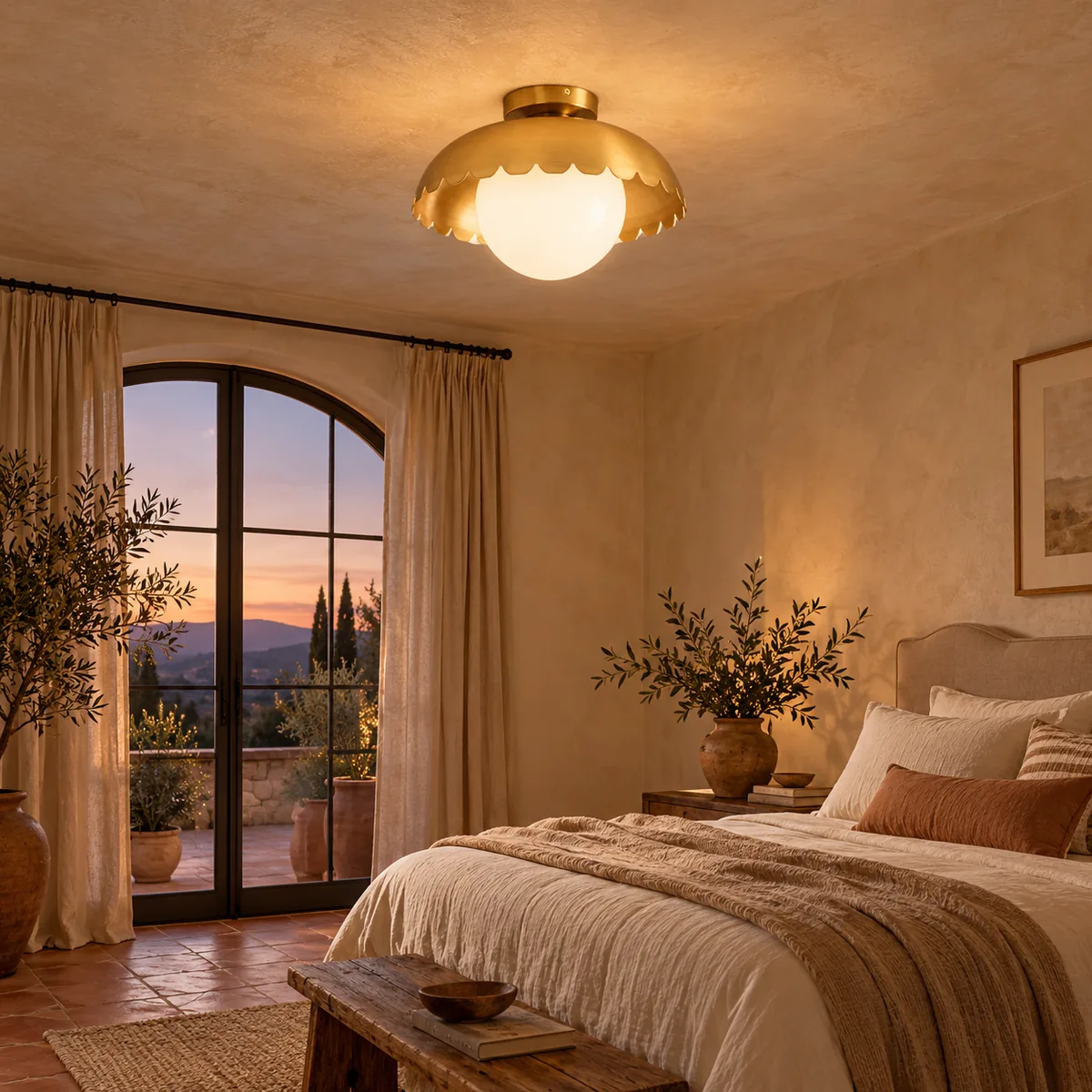 The Scalloped Edge Keeps the Globe from Looking Plain