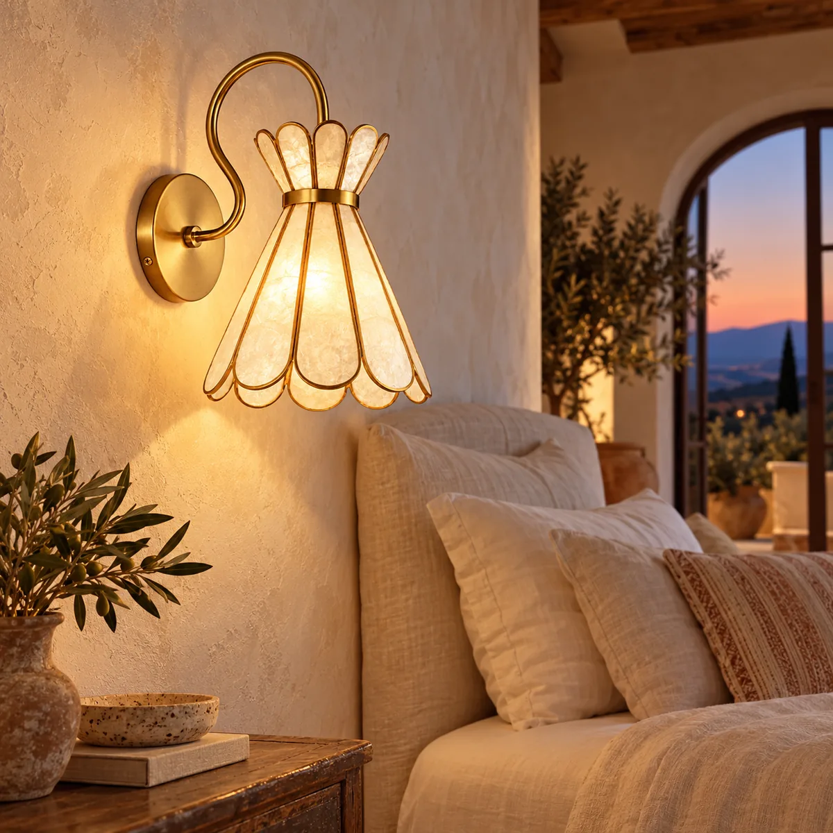 Shell Shade That Becomes the Light After Dark