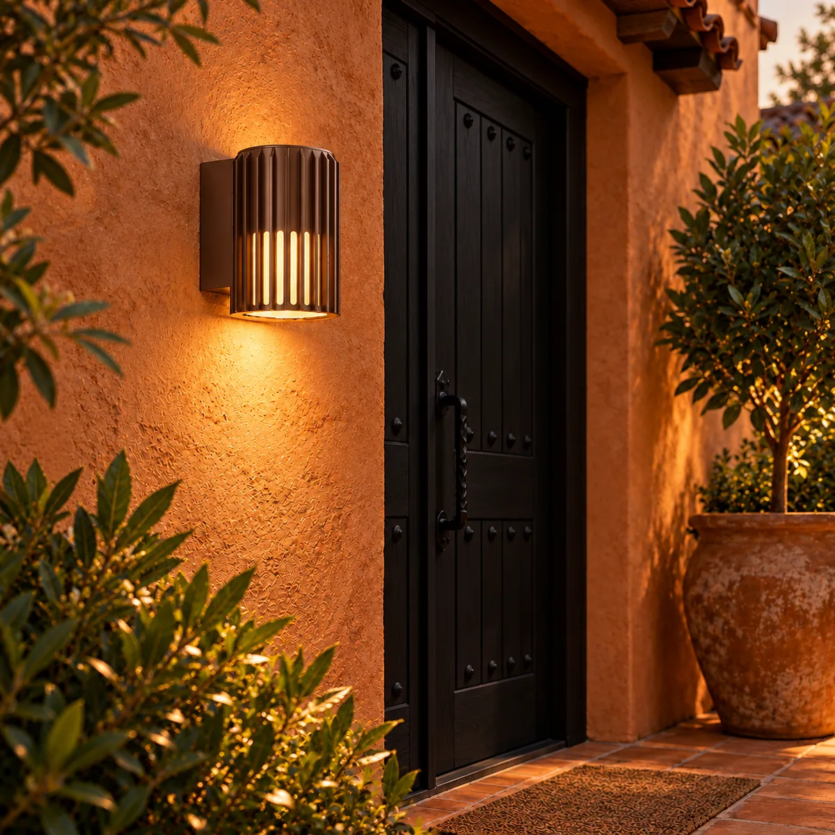 The Open Base Puts Light on the Wall Below
