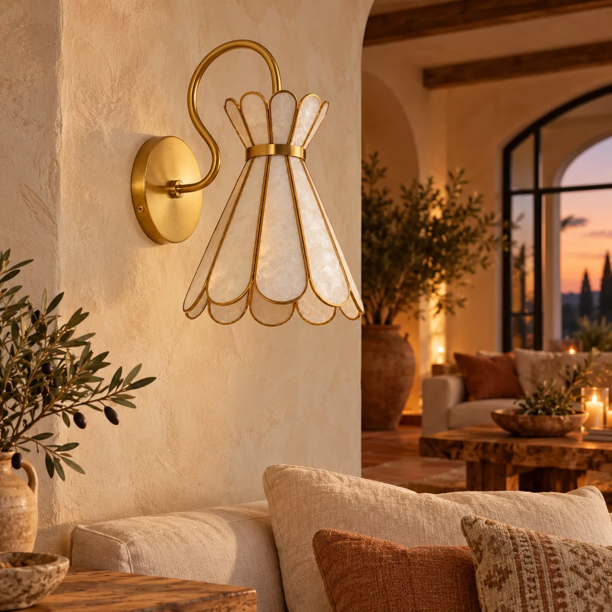 Shell Shade That Becomes the Light After Dark