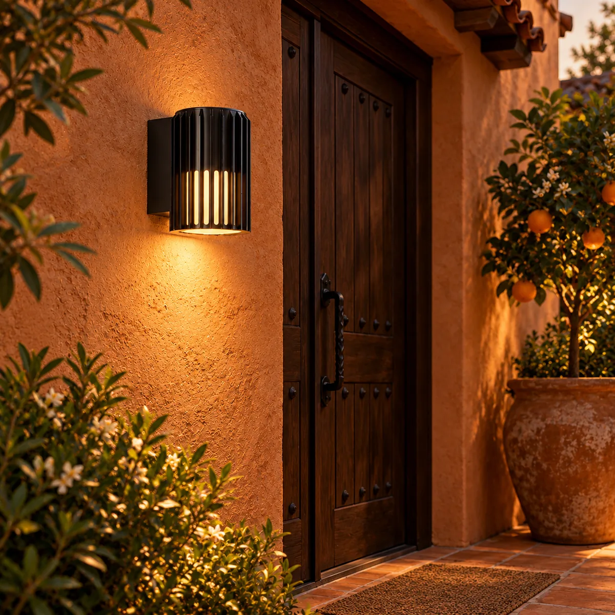 The Open Base Puts Light on the Wall Below
