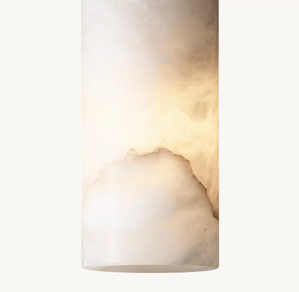 Piedra de alabastro natural con vetas distintivas
