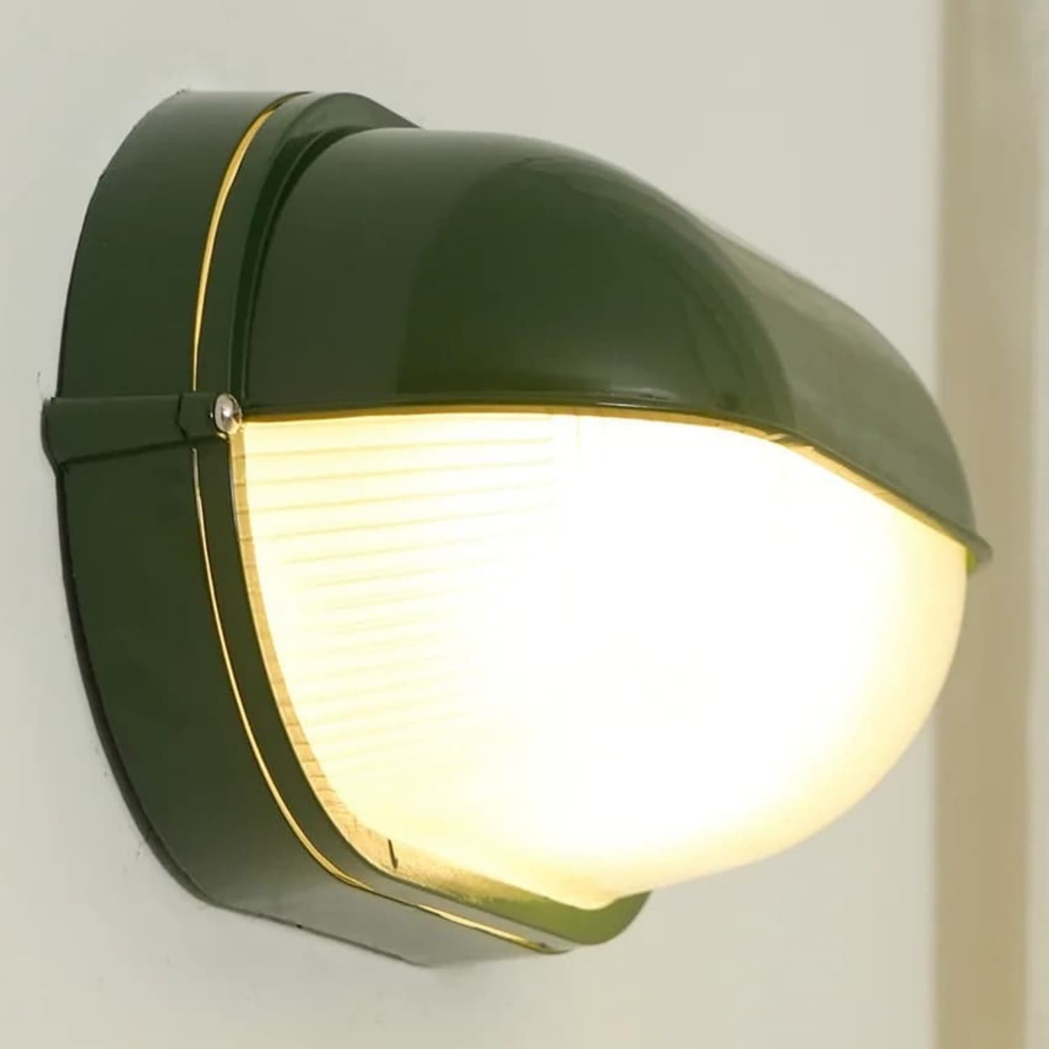 Side close-up of Docka outdoor wall lamp